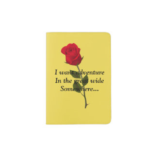 Rose adventure passport holder