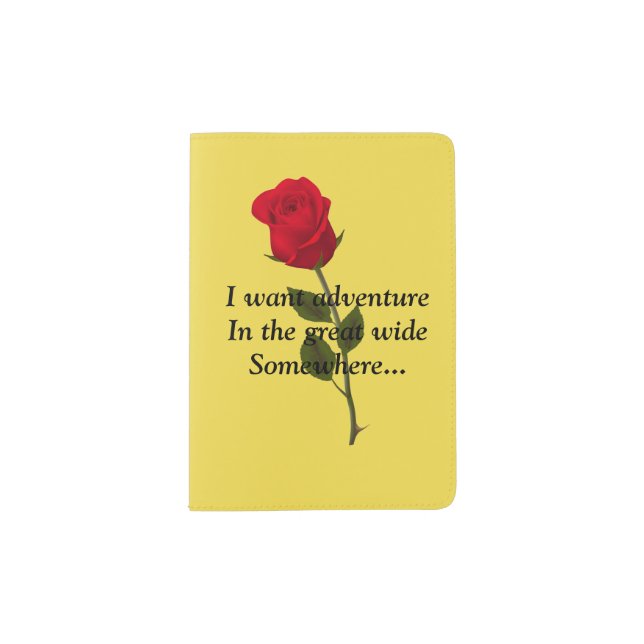 Rose adventure passport holder (Front)
