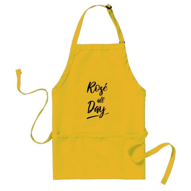 Rosé all day adult apron (Front)