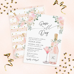 Rosé All Day Bridal Shower Invitation