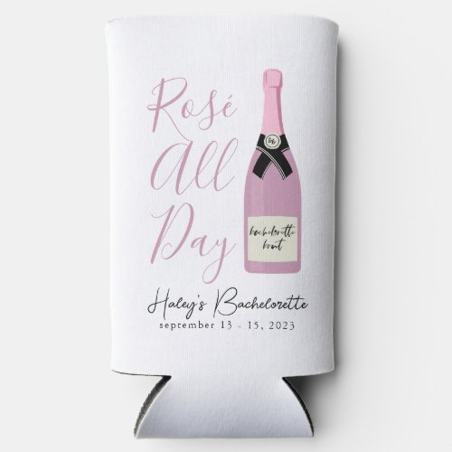 Rose All Day Napa Winery Bachelorette Seltzer Can Cooler