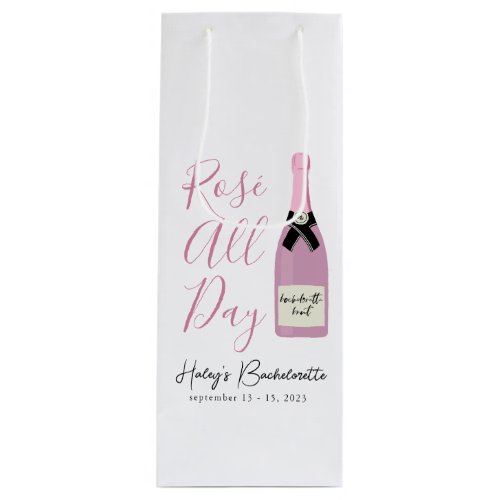 Rose All Day Napa Winery Bachelorette Wine Gift Bag