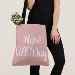 Ros&#233; All Day Pink Tote Bag at Zazzle
