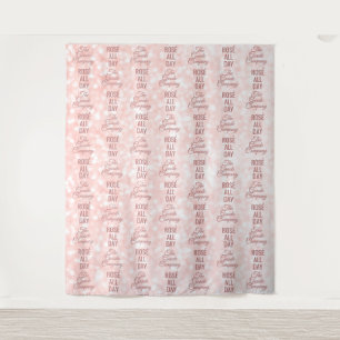 Rosé All Day Step and Repeat Event Photo Backdrop