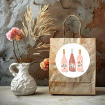 Rose All Day wine lovers Classic Round Sticker<br><div class="desc">Love wine? Then this fun sticker is for you! Rosé ALL Day! Check my shop for more!</div>