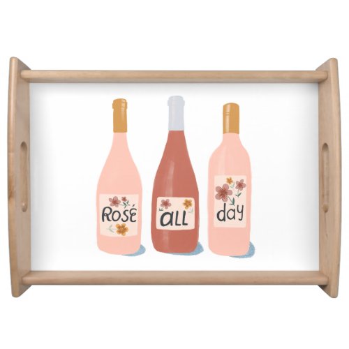 Rose All Day wine lovers Serving Tray