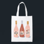Rose all Day wine lovers wine tote bag<br><div class="desc">Check out this awesome throw blanket with a fun illustration about wine. Customize with your text. Check out my shop for more designs and colors too!</div>