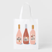 Rose All Day Wine Lovers Wine Tote Bag at Zazzle