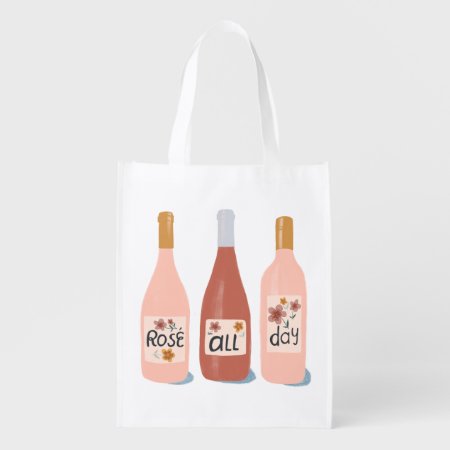 Rose All Day Wine Lovers Wine Tote Bag