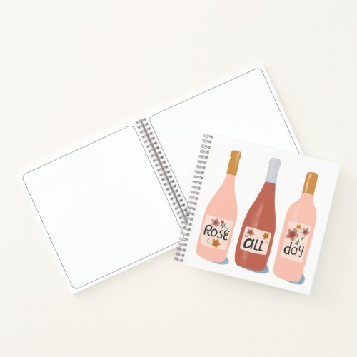 ROSE ALL DAY Wine OClock Cute Notebook