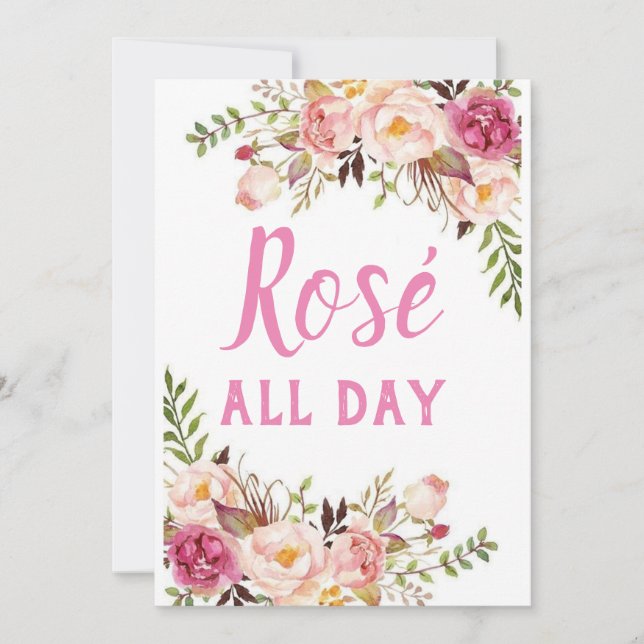 rose all the day invitation (Front)