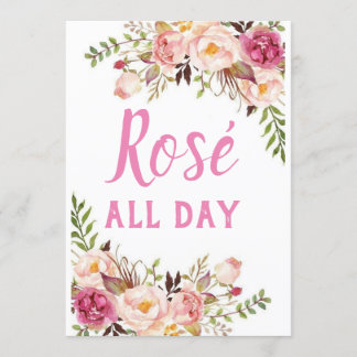 rose all the day invitation