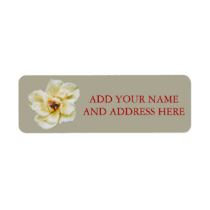 Rose and Bee Label