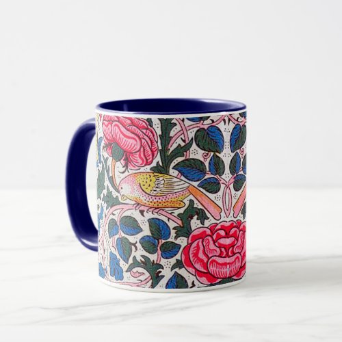Rose and Bird William Morris Mug