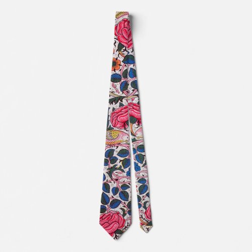 Rose and Bird William Morris Neck Tie