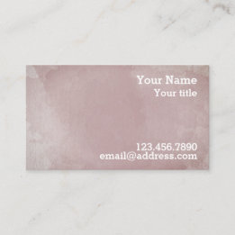 Rose and Blush Water Color Business - Calling Card
