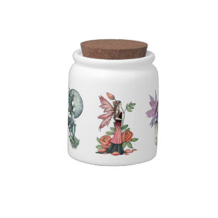 Rose and Celestial Fairies Candy Jar