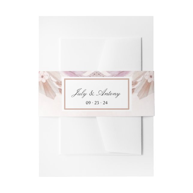 Rose and Champagne Boho Chic Wrap (Front Example)