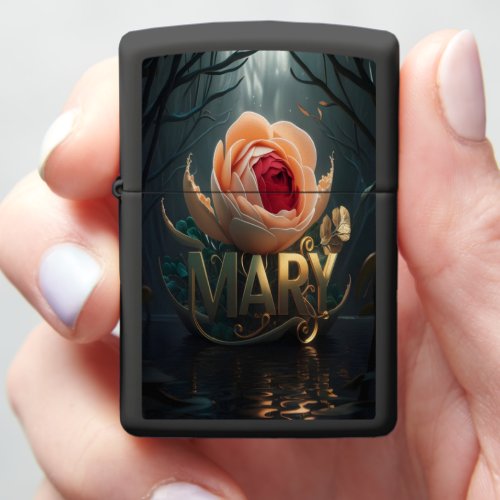 Rose And Gold In The Woods Zippo Lighter