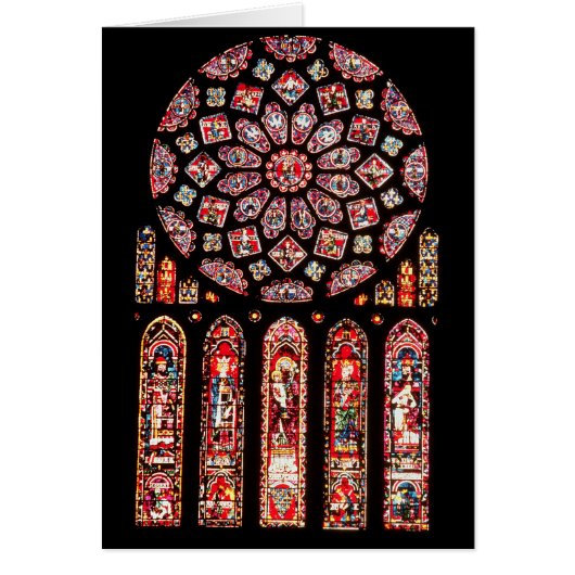 Rose and lancet windows from the north wall (Front)