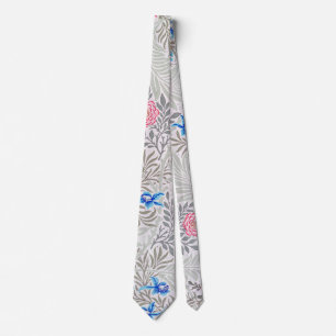 Rose and Larkspur, William Morris Neck Tie