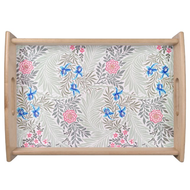 Rose and Larkspur, William Morris Serving Tray (Front)