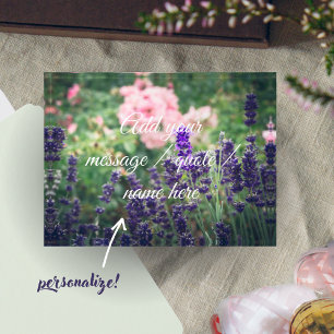 Rose and lavender blossom from Provence garden  Paperweight