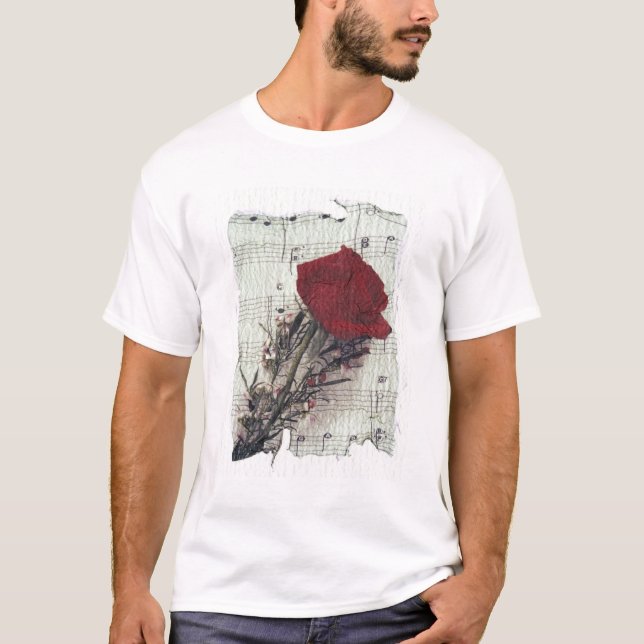 <Rose and Music> by Kim Koza 2 T-Shirt (Front)