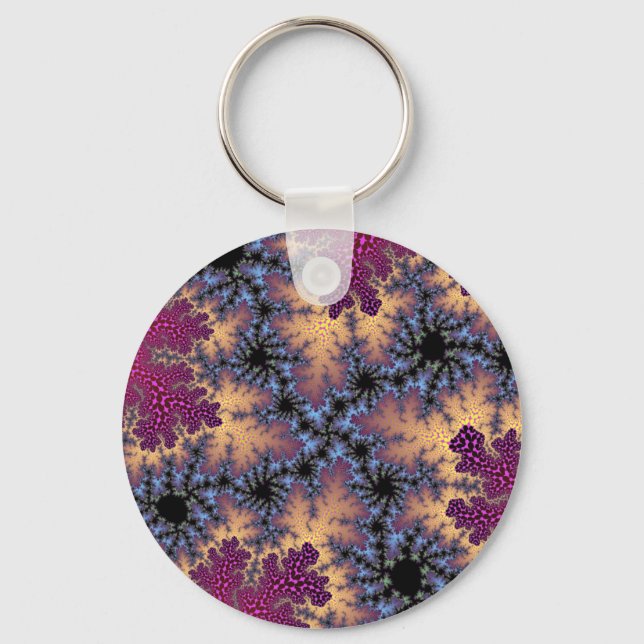 Rose and Peach Speckle Keychain (Front)