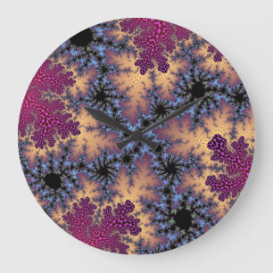Rose and Peach Speckle Large Clock