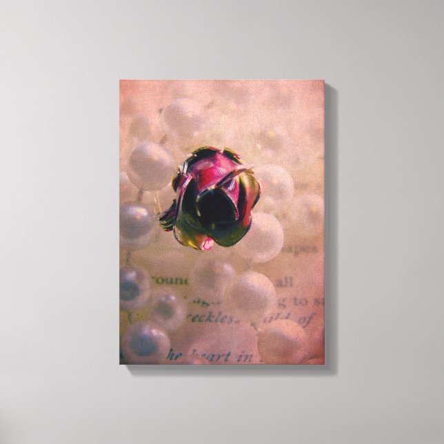 Rose and Pearls Canvas Print (Front)