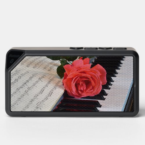 Rose And Piano Bluetooth Speaker