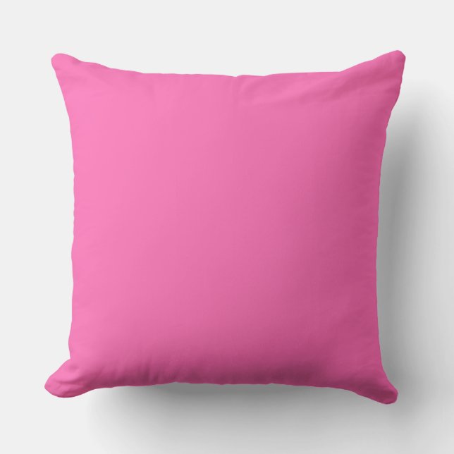 Rose and Pink Throw Pillow (Front)