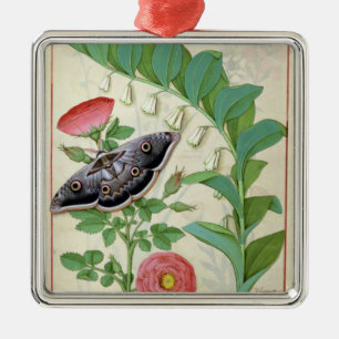 Rose and Polygonatum Metal Ornament
