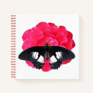 Rose and Swallowtail Notebook