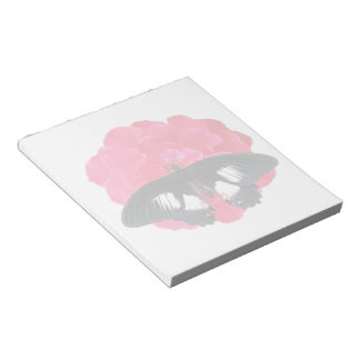 Rose and Swallowtail Notepad