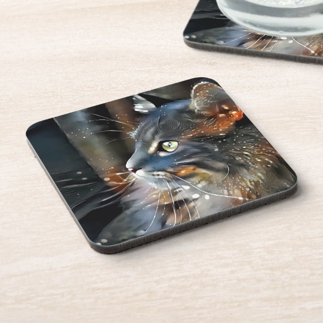 Rose and the Magical Light Beverage Coaster (Left Side)