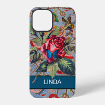 ROSE AND WILLIAM MORRIS iPhone 12 CASE DIY NAME