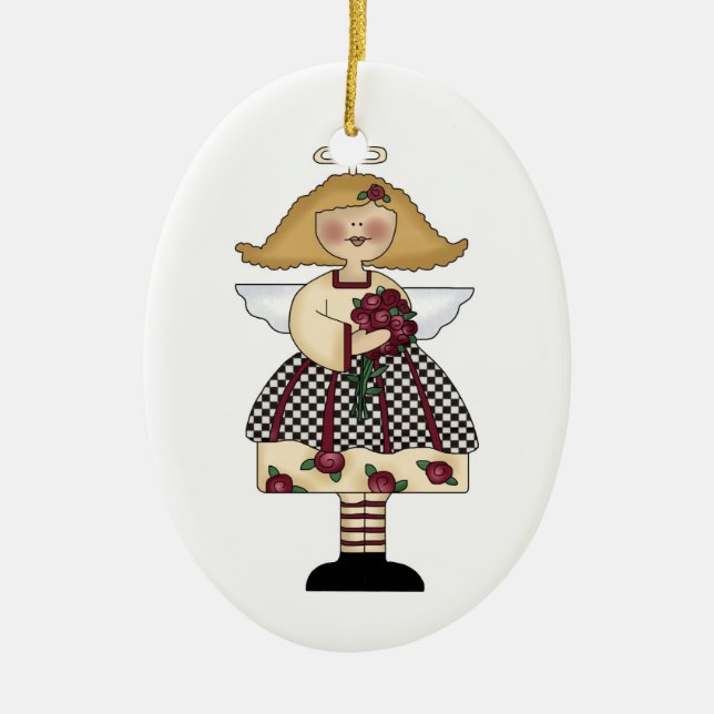 Rose angel ornament (Front)