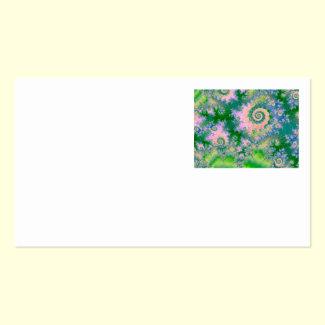 Rose Apple Green Dreams, Abstract Water Garden Double-Sided Standard Business Cards (Pack Of 100)