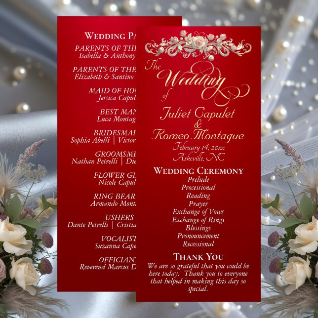 Rose Arc - Red Wedding Program (Creator Uploaded)