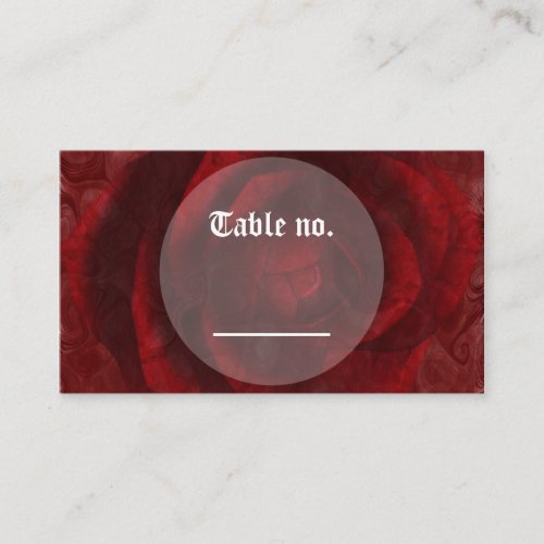 Rose are Red Sweet 16 birthday art Place Card