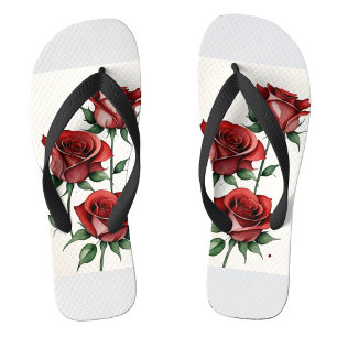 Rose Art Flip Flops