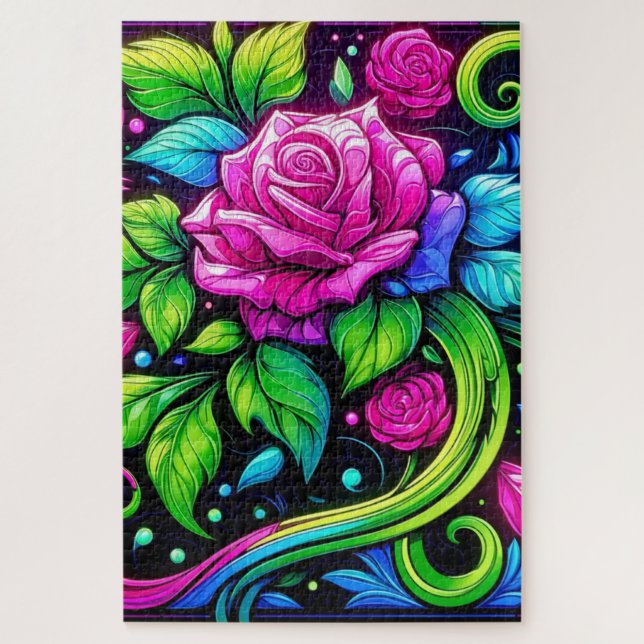 Rose Art Jigsaw Puzzle (Vertical)