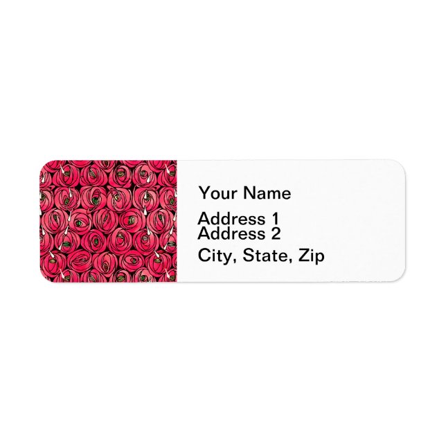 Rose Art Nouveau Rennie Macintosh Graphic Label (Front)