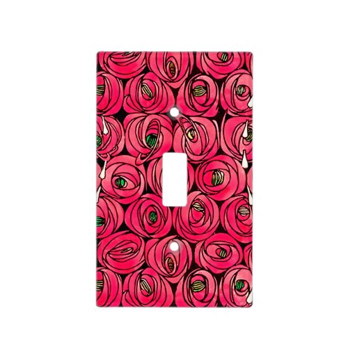 Rose Art Nouveau Rennie Macintosh Graphic Light Switch Cover