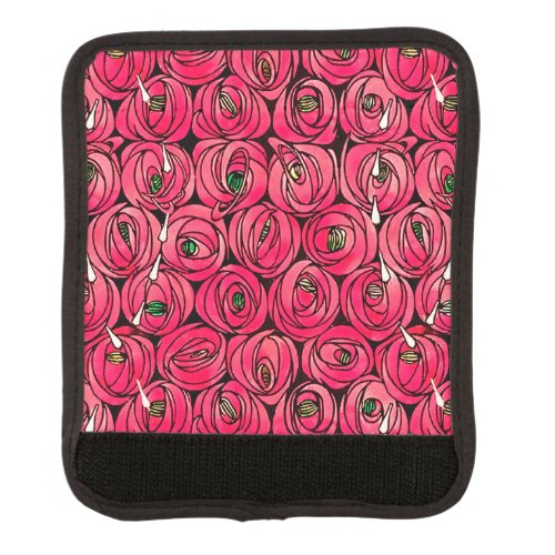 Rose Art Nouveau Rennie Macintosh Graphic Luggage Handle Wrap