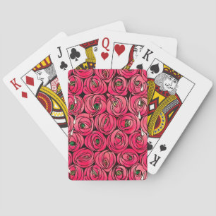Rose Art Nouveau Rennie Macintosh Graphic Poker Cards