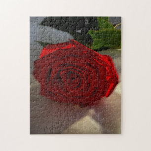 rose at dusk jigsaw puzzle