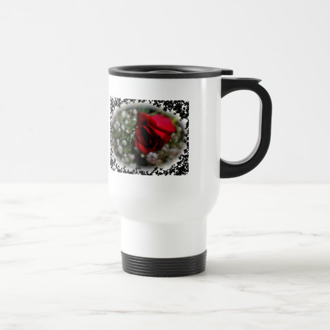 Rose & Baby's Breath Travel Mug (Right)